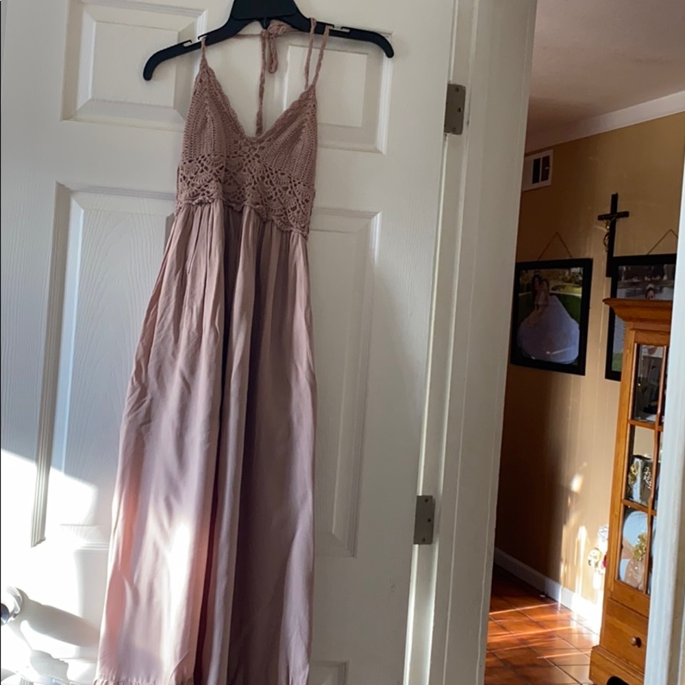 Nude Maxi Dress